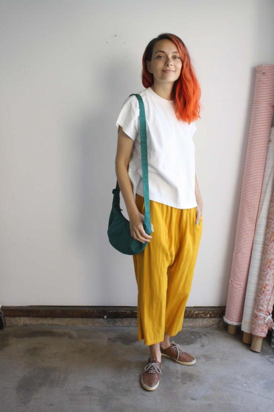 Myrtle x HIGTE 스트레이트 팬츠 머틀 X 하이트 미셸 팬츠 마리골드 - OTHER BRANDS