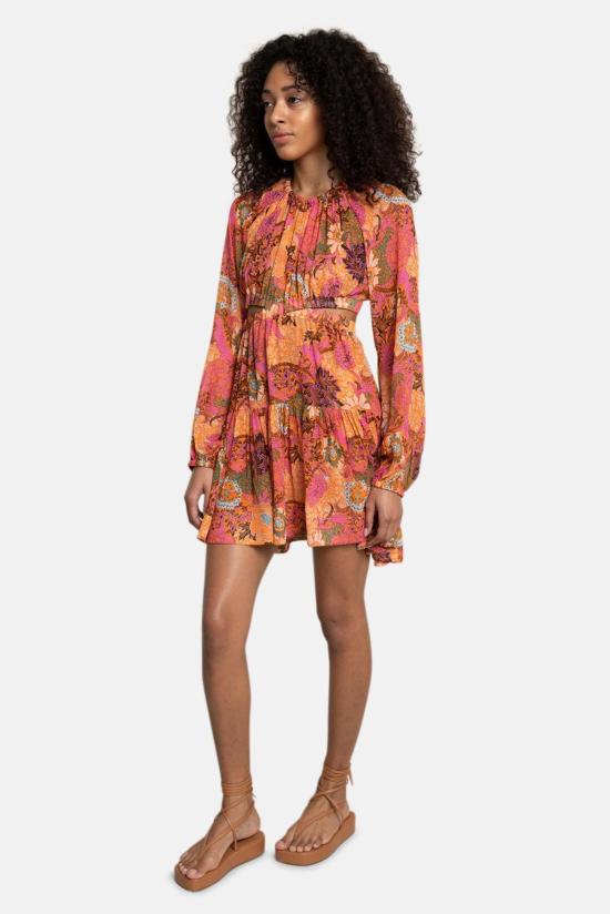  에이엘씨 숏 원피스 6DRES01504 PINK ORANGE MULTI - A.L.C.