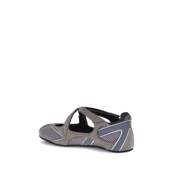 26SS 디 아티코 플랫 슈즈 Attico Nomad Ballerinas 발레 플랫 그레이 - THE ATTICO