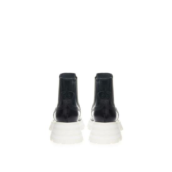  알렉산더 맥퀸 부츠 가죽 첼시  블랙 - ALEXANDER MCQUEEN