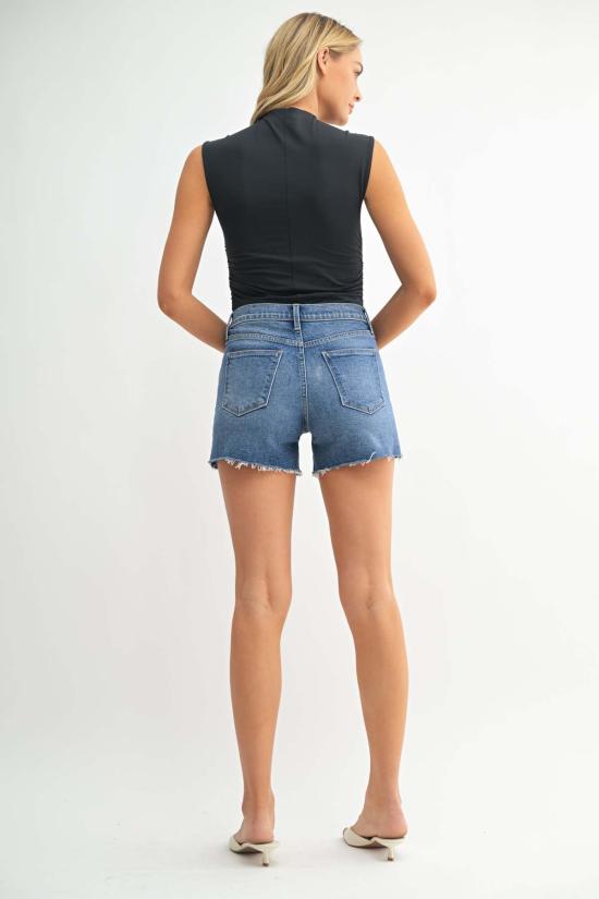  저스트 블랙 데님 데님 숏팬츠 BH509J BLUE - JUST BLACK DENIM