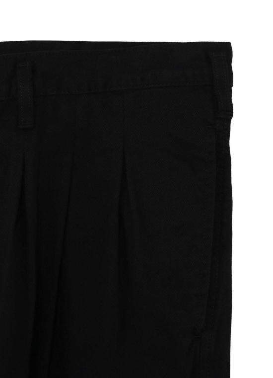  요지 야마모토 트레이닝/조거 팬츠 12턱스 작업 바지 블랙 - YOHJI YAMAMOTO