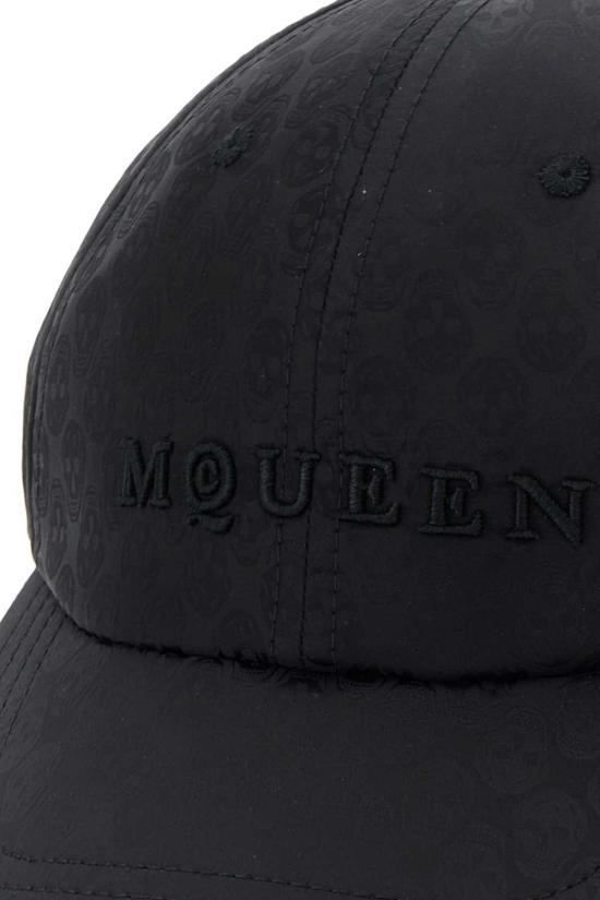  알렉산더 맥퀸 볼캡 나일론 야구  블랙 - ALEXANDER MCQUEEN