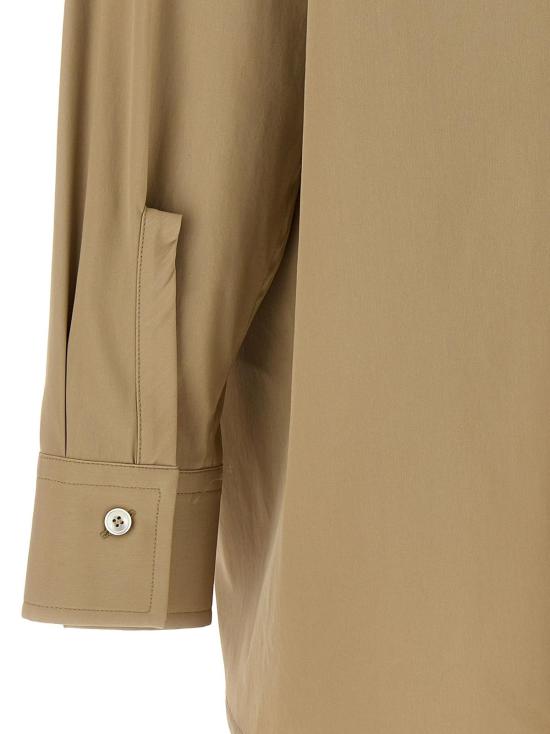  살바토레 페라가모 셔츠 페라가모 스트레치 코튼 포플린  베이지 - SALVATORE FERRAGAMO