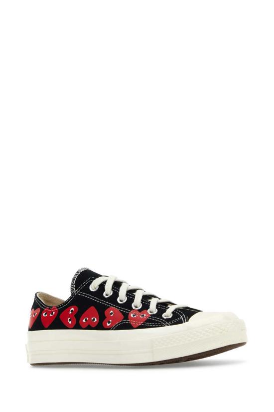  꼼데가르송 스니커즈 Comme Des Garçons 플레이 캔버스 X 컨버스  블랙 - COMME DES GARCONS