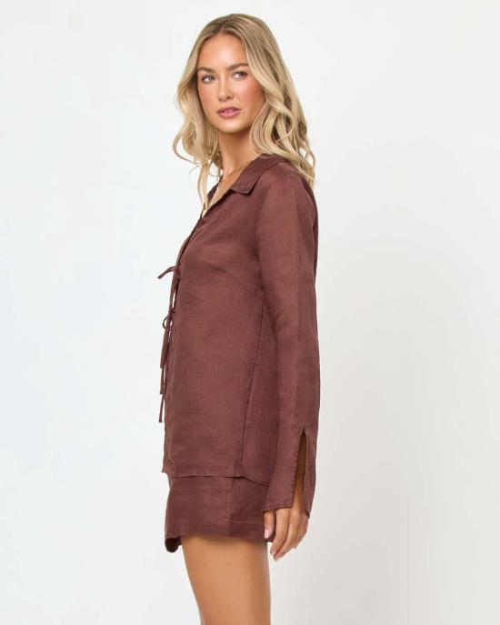  엘스페이스 라운지 웨어 APBM0084 BROWN - L SPACE