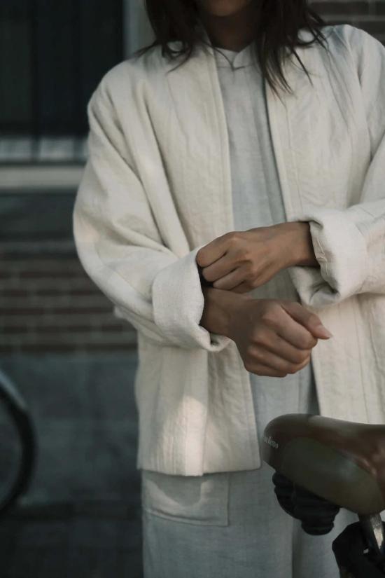  이둔 자켓 페인터 재킷 본 화이트 - IDUN
