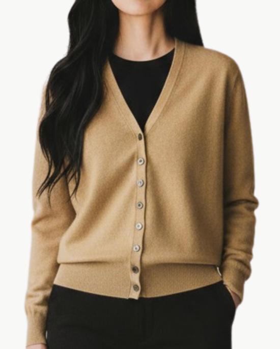  브라조 트리콧 가디건 브라조 트리코 로얄 밀란 카디건 카라멜 - BRAZEAU TRICOT