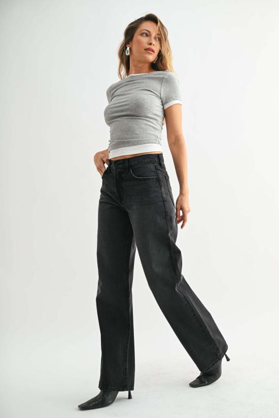  저스트 블랙 데님 데님 팬츠 BP446N BLACK - JUST BLACK DENIM