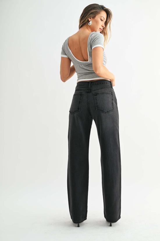  저스트 블랙 데님 데님 팬츠 BP446N BLACK - JUST BLACK DENIM