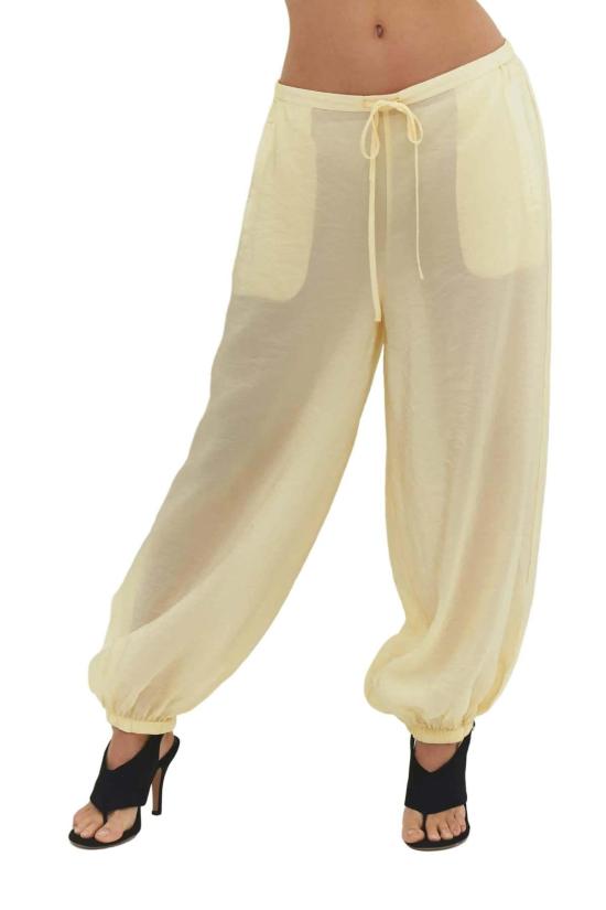  파이드 미 나우 스트레이트 팬츠 Find Me Now Zora Voile Balloon Pant Butter - FIND ME NOW
