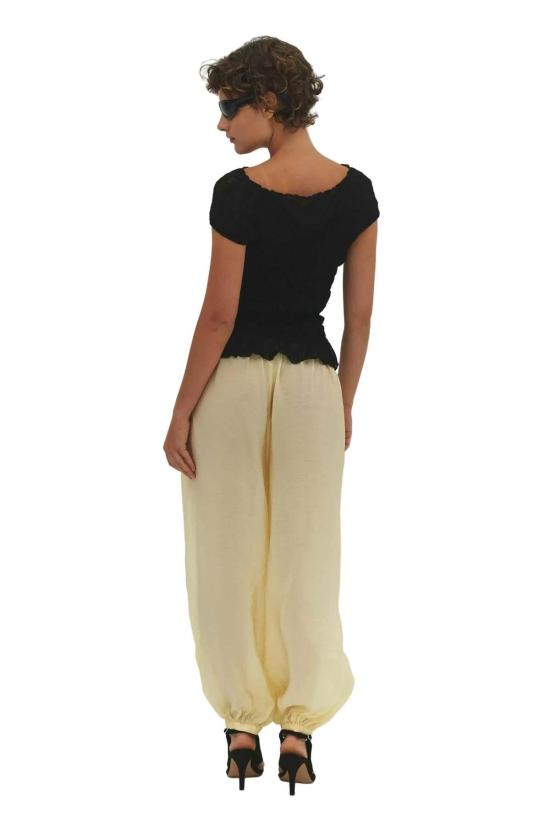  파이드 미 나우 스트레이트 팬츠 Find Me Now Zora Voile Balloon Pant Butter - FIND ME NOW