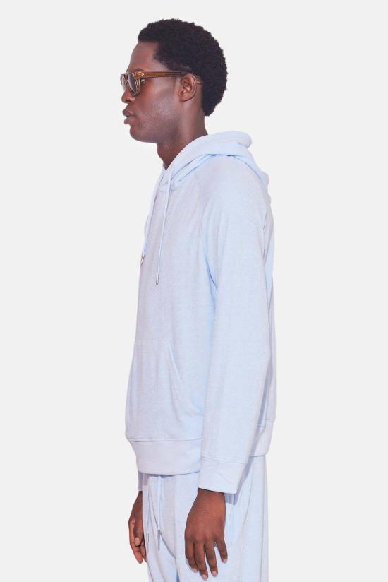  블루&크림 후드 티셔츠 BNCMSU24 84 BLUE - BLUE&CREAM