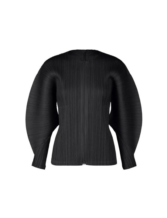  플리츠플리즈 가디건 이세이 미야케 플리츠 플리즈 4월 월간 컬러 지퍼업 - PLEATS PLEASE