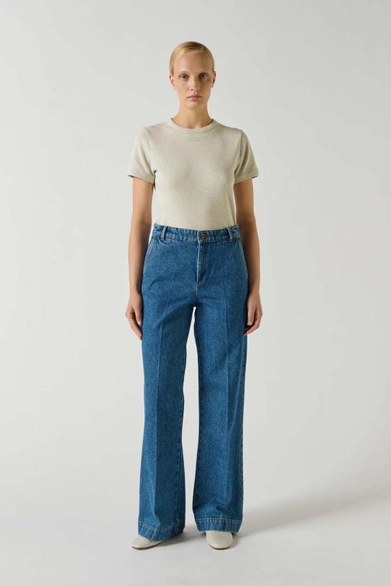  쉐르 데님 팬츠 Soeur California Jean Jeans 데님 블루 - SOEUR