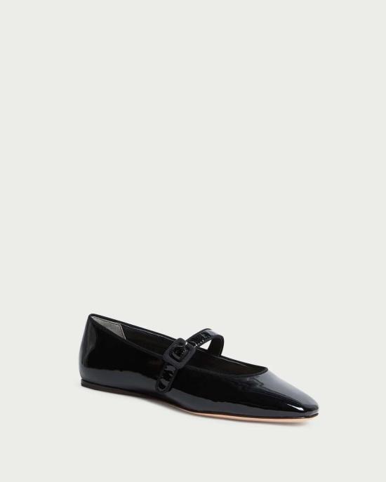 로플러랜달 플랫 슈즈 로플러 랜달 에나멜 가죽 메리 제인 - LOEFFLER RANDALL