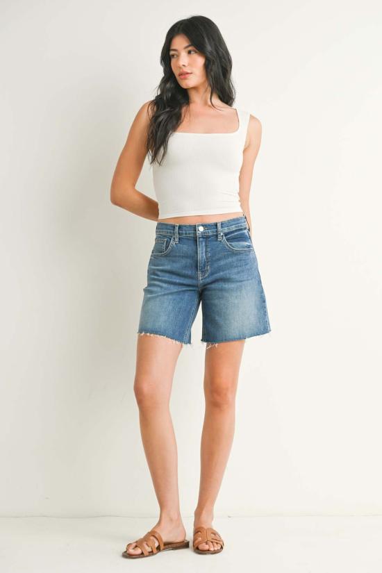  저스트 블랙 데님 데님 숏팬츠 BH490J WHITE - JUST BLACK DENIM