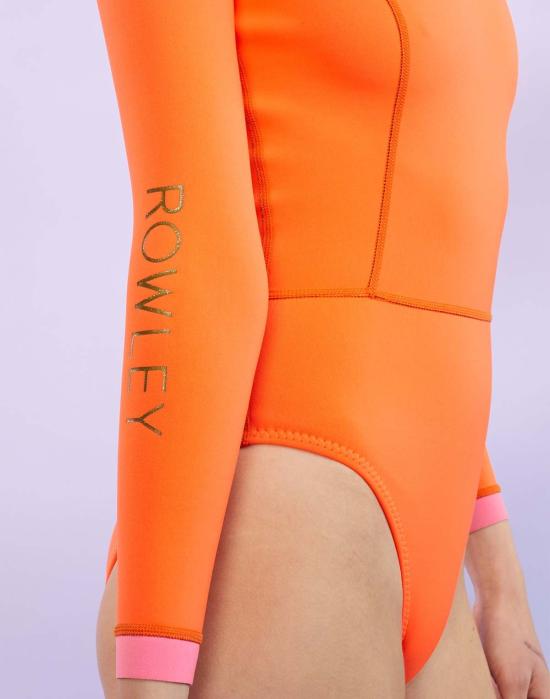  신시아 로리 원피스 수영복 신시아 로울리 크러쉬 웨트슈트 오렌지 - CYNTHIA ROWLEY
