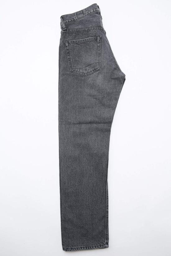  오어슬로우 데님 팬츠 Orslow 107 아이비핏 슬림진 블랙 데님 스톤 - ORSLOW