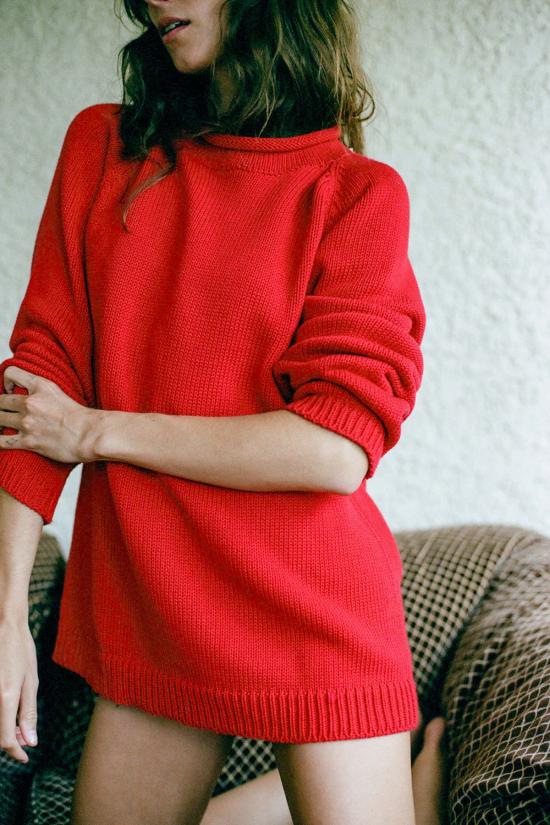  마리아 스탠리 스웨터 청키 오버사이즈 점퍼