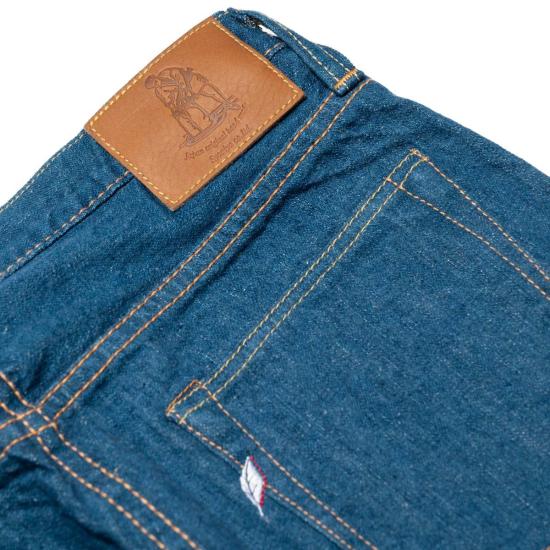  퓨어 블루 재팬 데님 팬츠 Gre 003 레귤러 스트레이트 14oz 셀비지 데님 진 그린캐스트 인디고 - PURE BLUE JAPAN