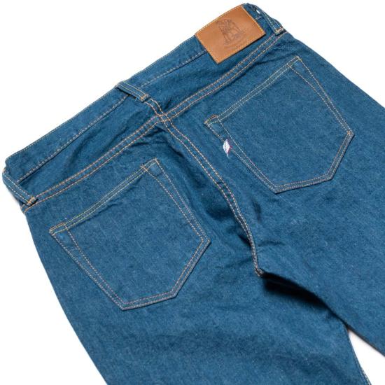  퓨어 블루 재팬 데님 팬츠 Gre 003 레귤러 스트레이트 14oz 셀비지 데님 진 그린캐스트 인디고 - PURE BLUE JAPAN