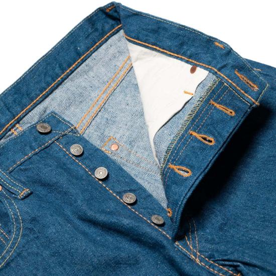  퓨어 블루 재팬 데님 팬츠 Gre 003 레귤러 스트레이트 14oz 셀비지 데님 진 그린캐스트 인디고 - PURE BLUE JAPAN