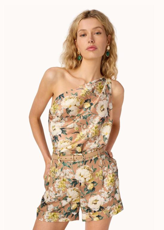  카미 뉴욕 숏팬츠 카미 NYC 라비 린넨 숏 모닝 플러리쉬 - CAMI NYC