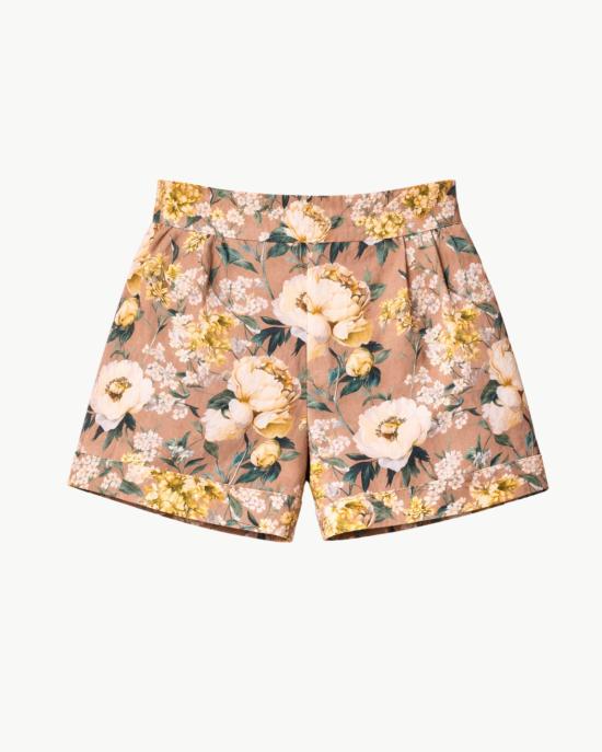  카미 뉴욕 숏팬츠 카미 NYC 라비 린넨 숏 모닝 플러리쉬
