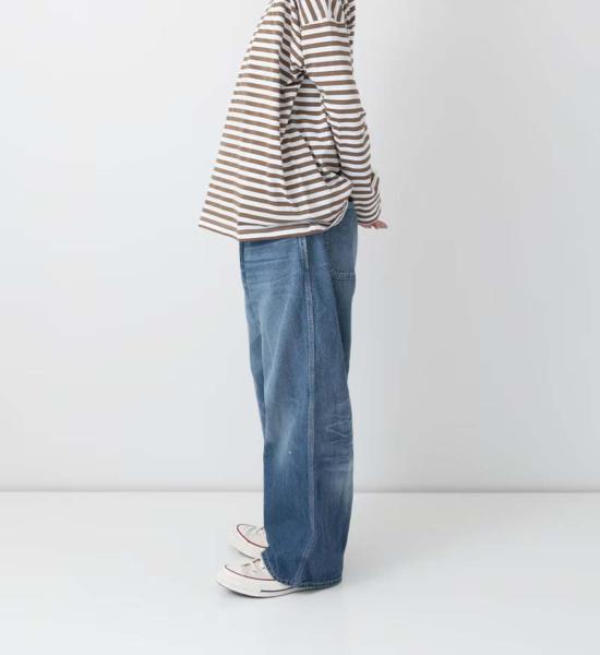  Véritécoeur 데님 팬츠 스트레이트 데님 워크 팬츠 - OTHER BRANDS