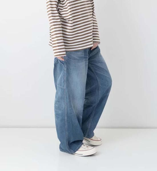  Véritécoeur 데님 팬츠 스트레이트 데님 워크 팬츠 - OTHER BRANDS
