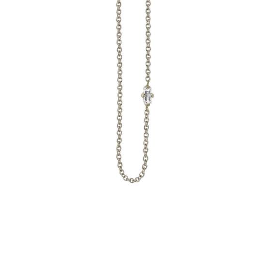  리지 맨들러 파인 주얼리 목걸이/팬던트 화이트 다이아몬드 플로팅 네크리스 목걸이 - LIZZI MANDLER FINE JEWELRY