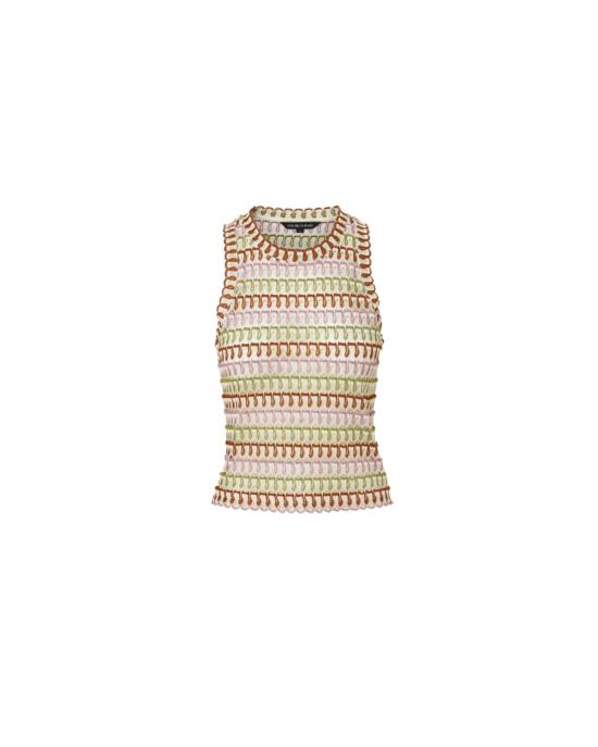  베로니카비어드 민소매 티셔츠 J2605JY210T1048 DEEP OCHRE DOVE WHITE MULTI
