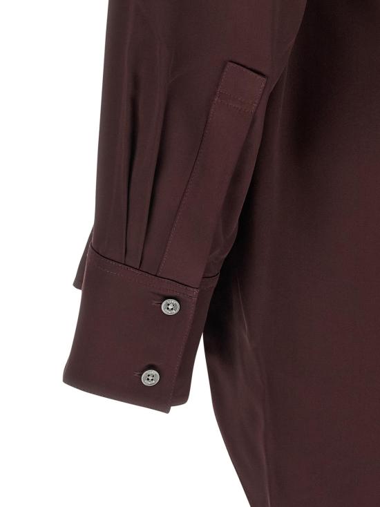  토리버치 블라우스 토리 버치 비스코스 새틴  버건디 - TORY BURCH