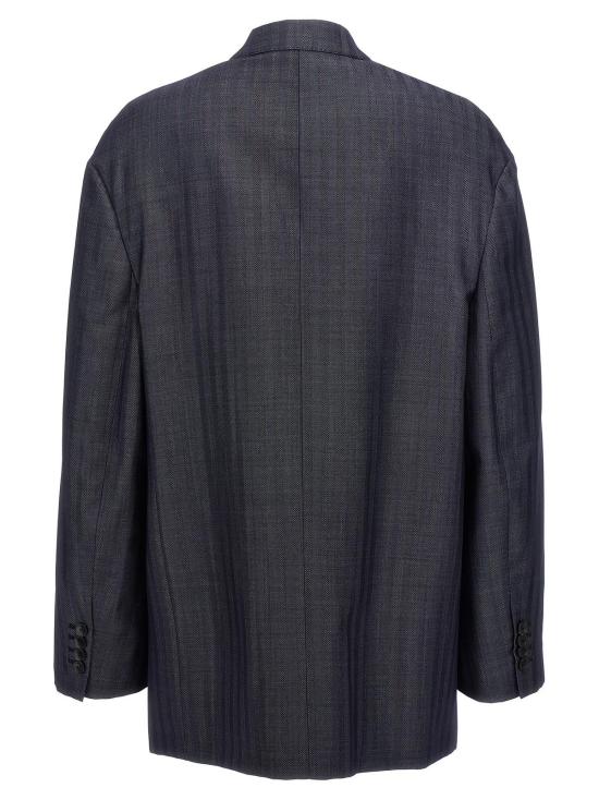  에트로 수트 자켓 블루 울 블레이저 - ETRO