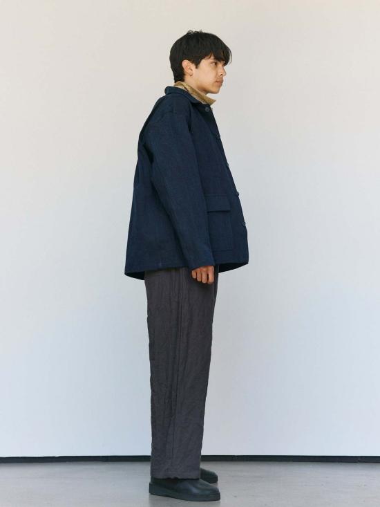  맨틀 자켓 R20 J2 블루 스미 오가닉 데님 리북 재킷 - MAN-TLE