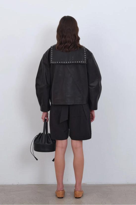  코울리 스튜디오 자켓 Cawley Studio Ellie Eyelet 재킷 블랙 - CAWLEY STUDIO