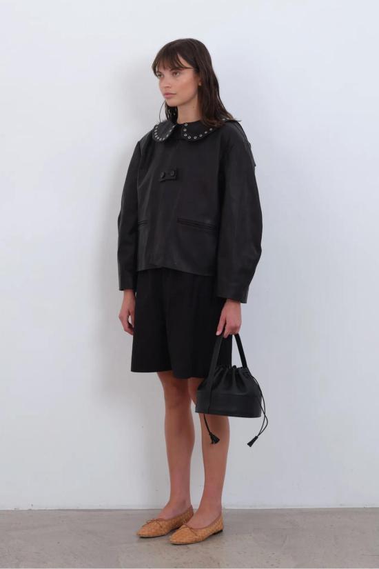  코울리 스튜디오 자켓 Cawley Studio Ellie Eyelet 재킷 블랙 - CAWLEY STUDIO