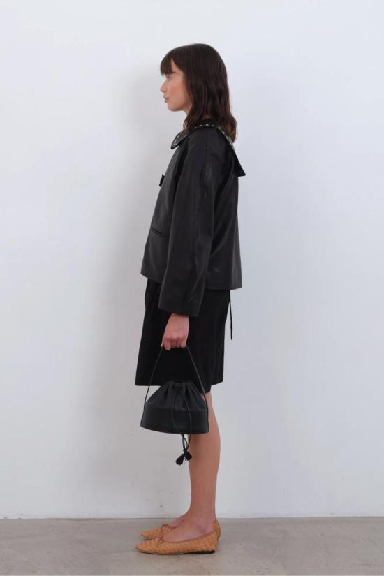  코울리 스튜디오 자켓 Cawley Studio Ellie Eyelet 재킷 블랙 - CAWLEY STUDIO