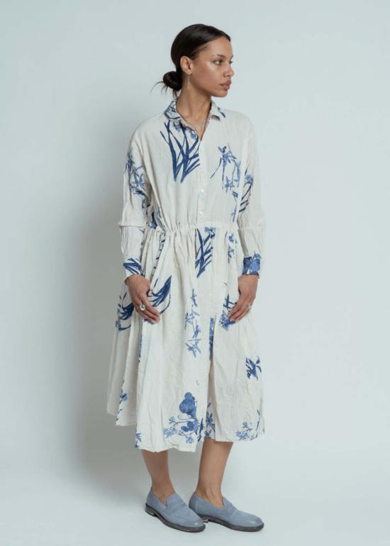  파드칼레 원피스 Pas De Calais 자포니즘 플라워 프린트 드레스 아이보리 - PAS DE CALAIS