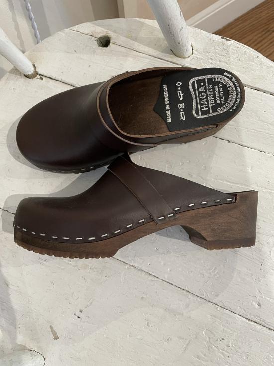  Haga Toffeln 뮬/슬리퍼 스웨덴 나막신 Brun - OTHER BRANDS