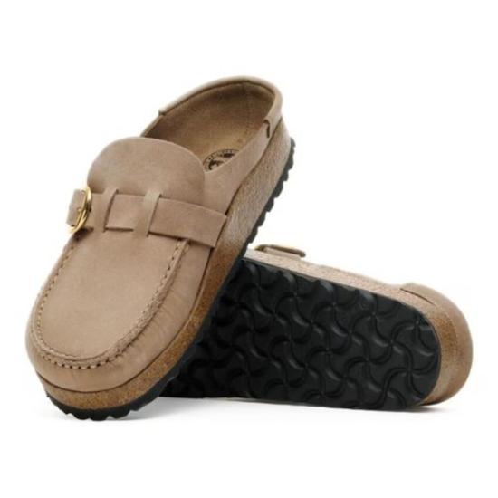  버켄스탁 뮬/슬리퍼 버클리 오일드 레더 클로그 토바코 브라운 - BIRKENSTOCK