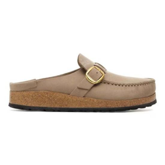  버켄스탁 뮬/슬리퍼 버클리 오일드 레더 클로그 토바코 브라운 - BIRKENSTOCK