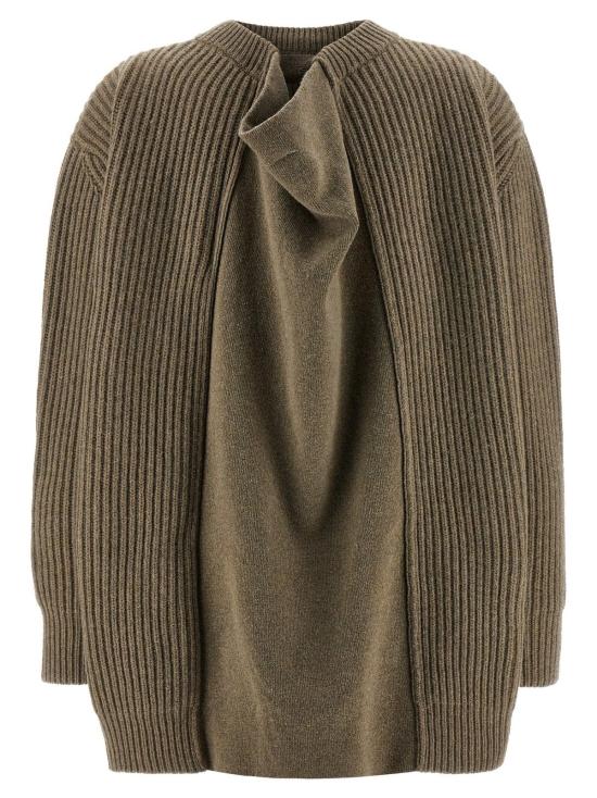  MM6 메종마르지엘라 숏 원피스 Mm6 메종 마르지엘라 버진 울 숏 드레스 베이지 - MM6 MAISON MARGIELA