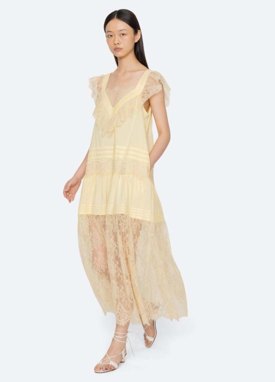  씨뉴욕 롱 원피스 PF26 033 YELLOW - SEA NY