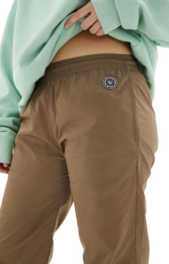  스포티앤리치 스트레이트 팬츠 스포티 & 리치 스냅 팬츠 에스프레소 - SPORTY & RICH