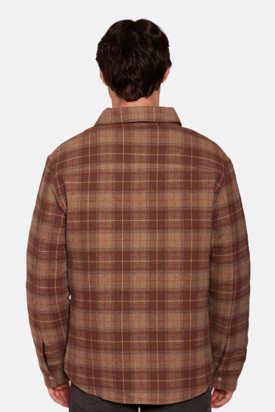  블루&크림 자켓 BCFW24OW11PL BROWN YELLOW PLAID - BLUE&CREAM