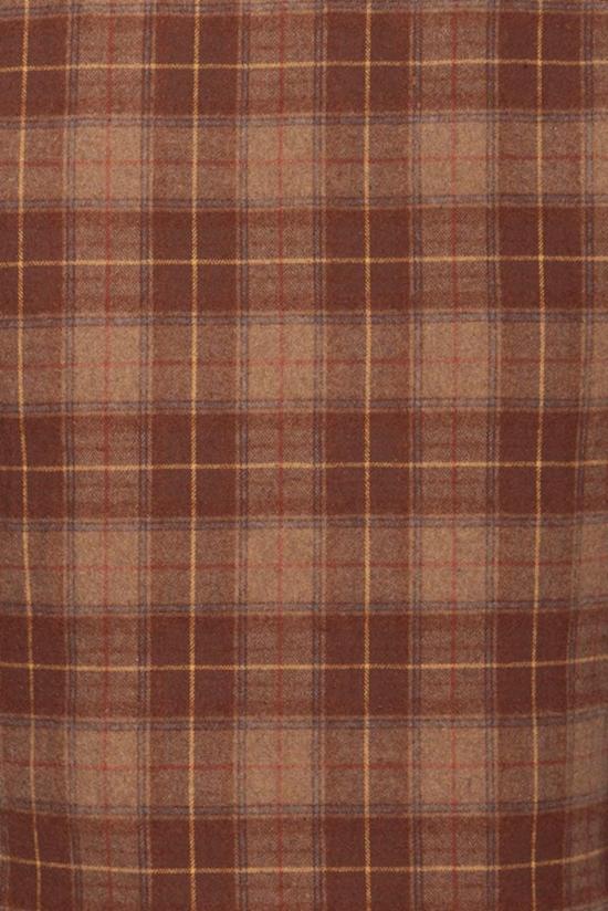  블루&크림 자켓 BCFW24OW11PL BROWN YELLOW PLAID - BLUE&CREAM