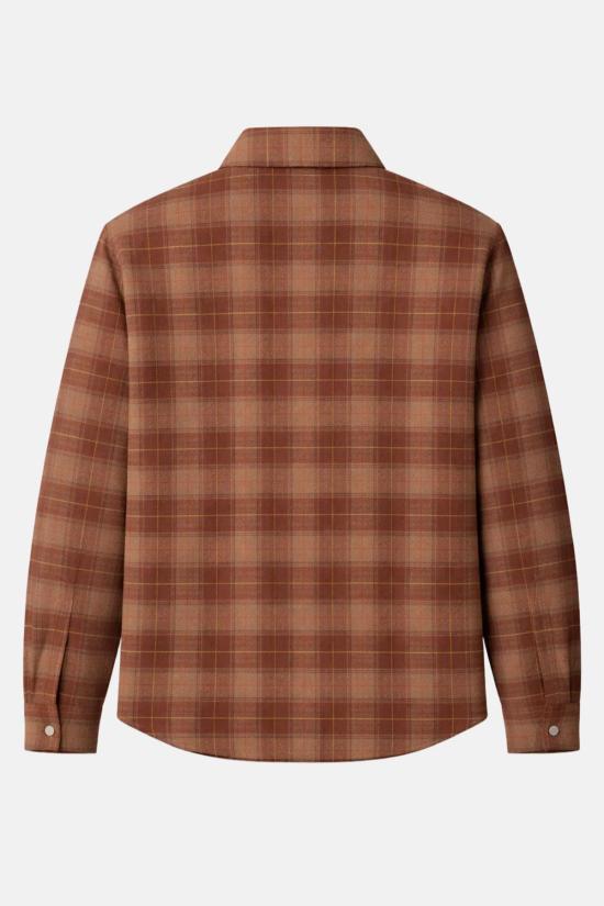  블루&크림 자켓 BCFW24OW11PL BROWN YELLOW PLAID - BLUE&CREAM