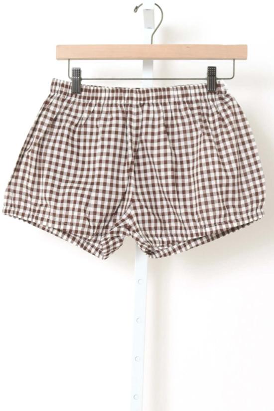  수지 콘디 숏팬츠 헤라 코튼 포플린 블루머즈 스몰 트러플 깅엄